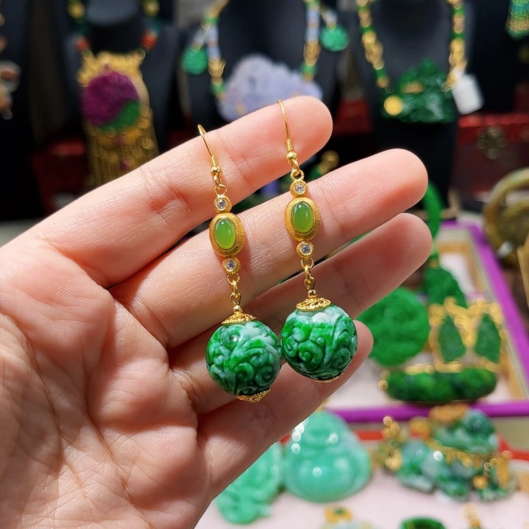 【闪购商品】翡翠耳饰未镶嵌翡翠