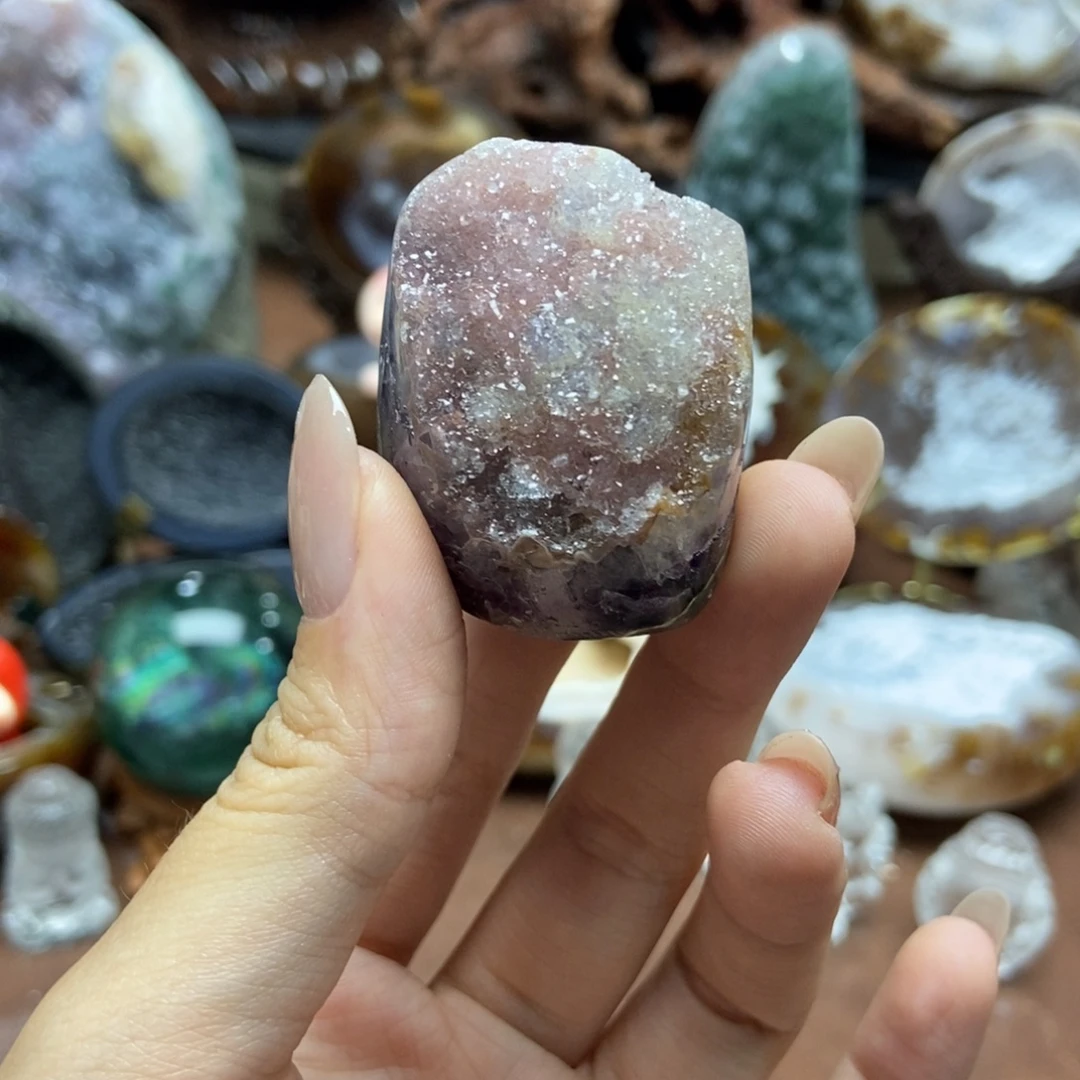 紫晶摆件未镶嵌水晶