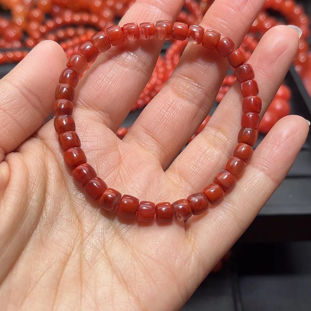 南红玛瑙手链未镶嵌