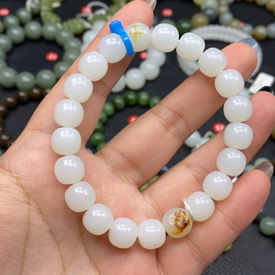 和田玉未镶嵌手链10