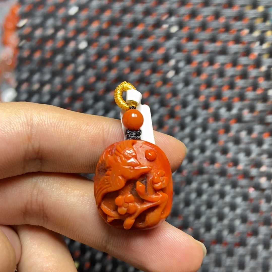 南红玛瑙未镶嵌吊坠(不含链)