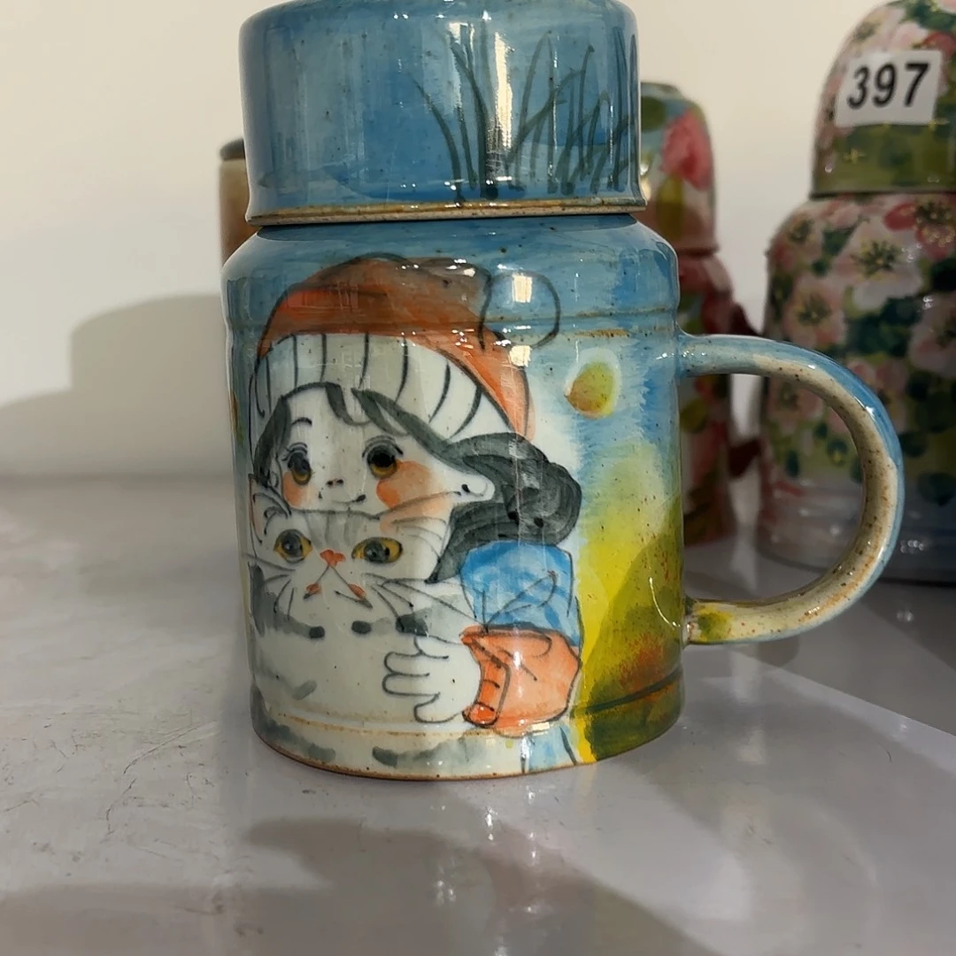 景德镇手绘高温釉下彩陶瓷茶具