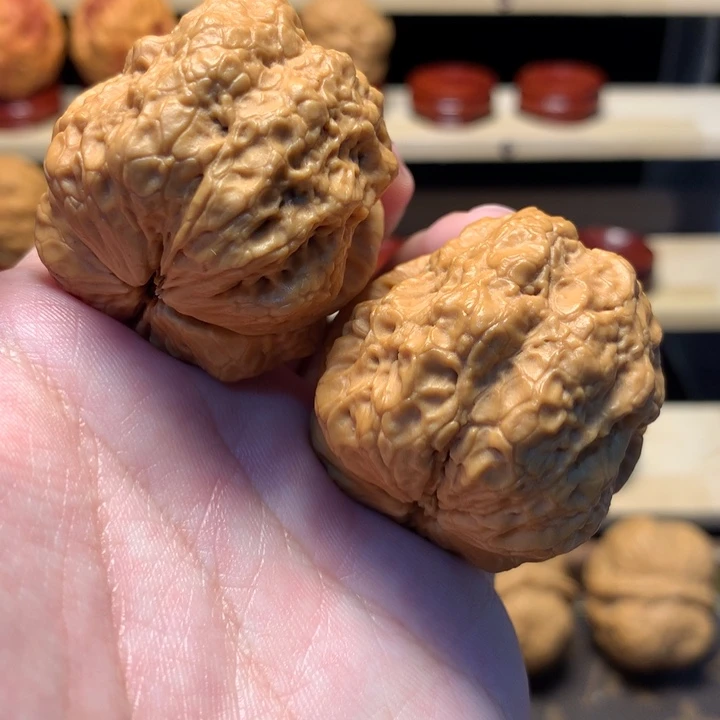 春***雨文玩核桃把件42臻龙