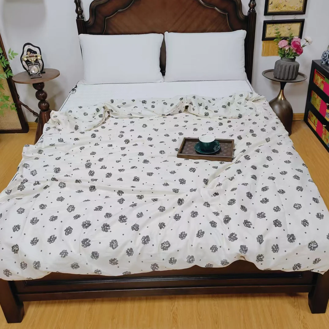 高枝高密印花单人被套150*200微瑕～A019