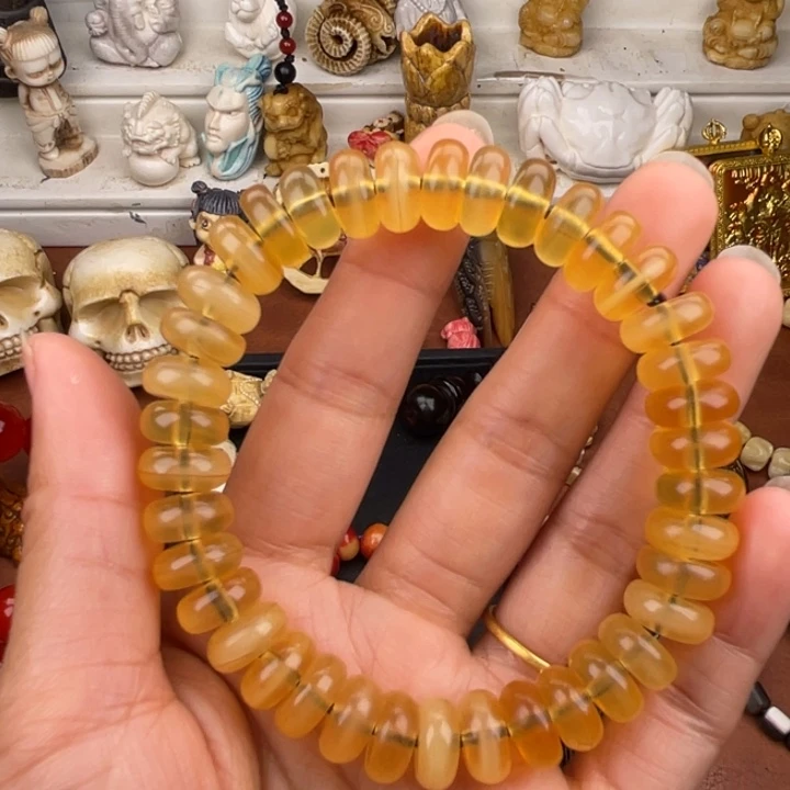 手串/手链驼骨老羊角算盘珠11