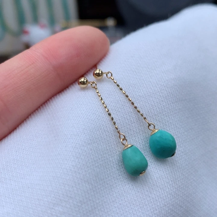 绿松石绿松石配饰18K金镶嵌