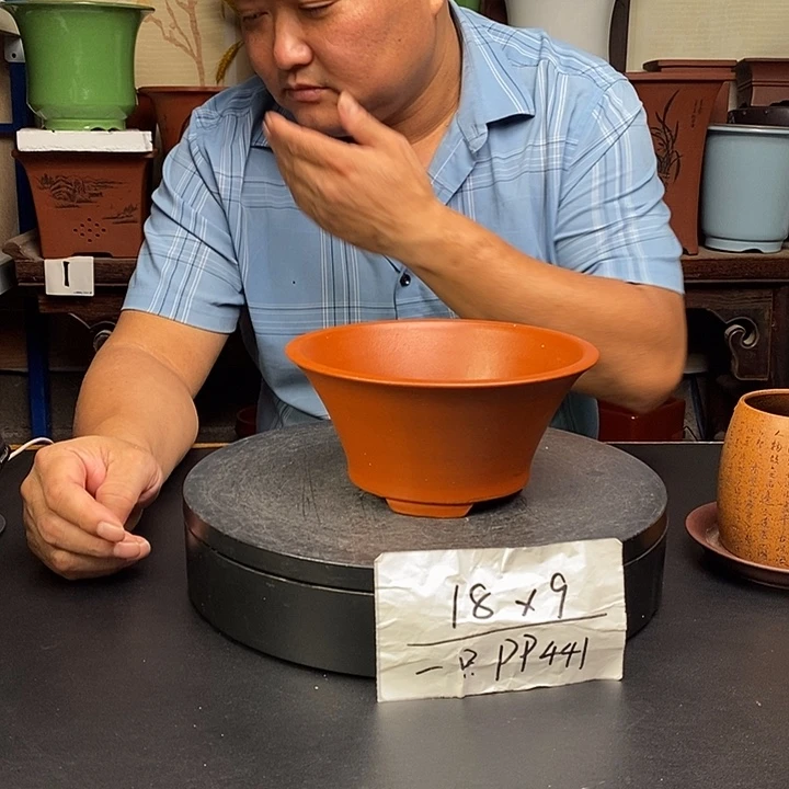 紫砂花盆货号一只PP441