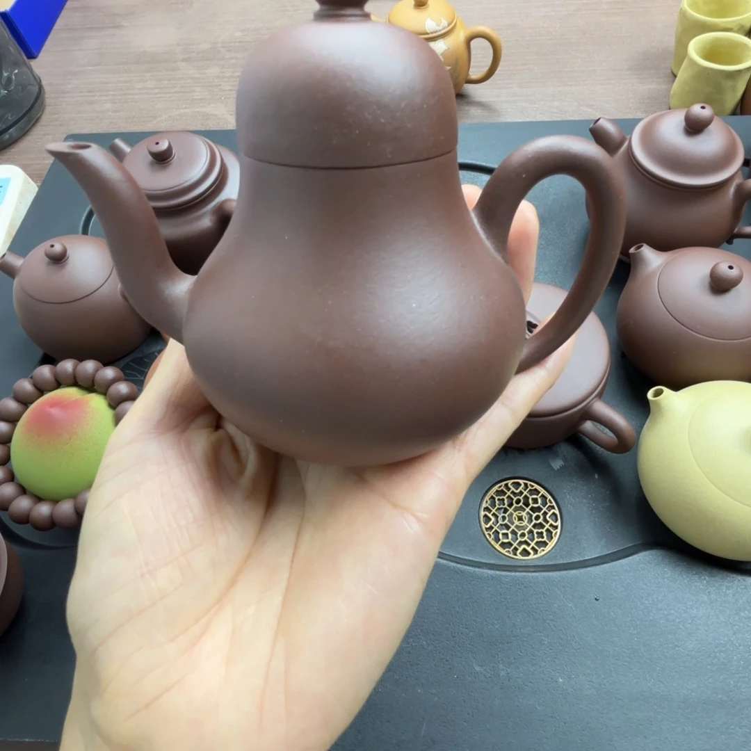 茶壶紫砂紫泥诗亭150毫升