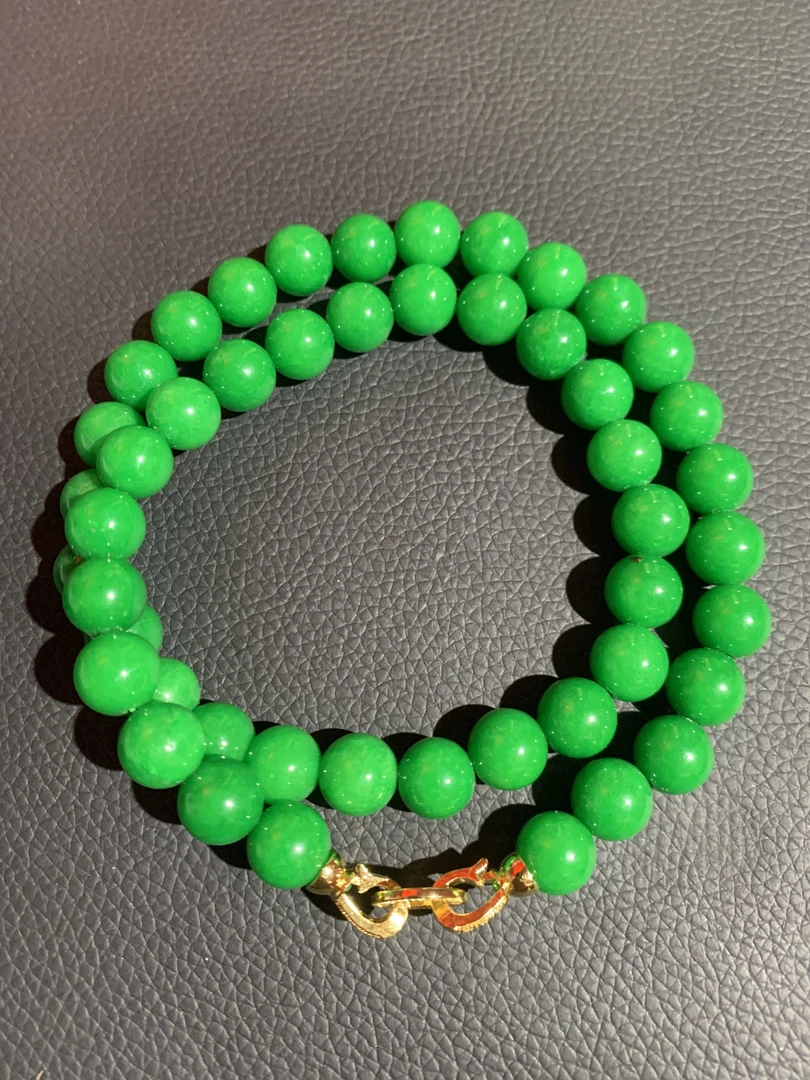 翡翠项链10mm(多样发其一）A80