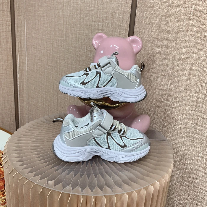 EX596   宝宝卡其拼接双网学步小鞋子   秋冬