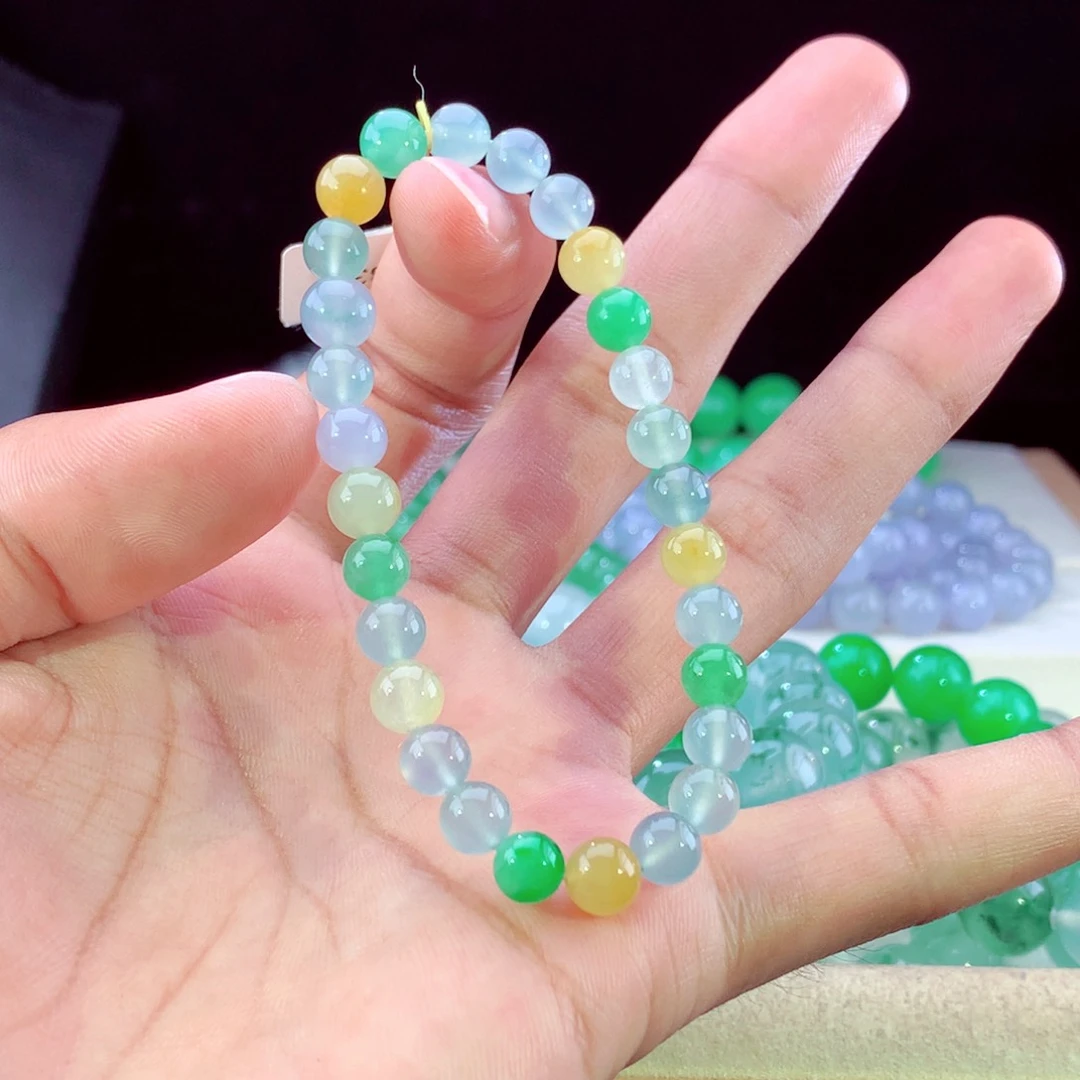 未镶嵌手串翡翠天然翡翠