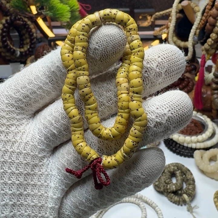 星月菩提手串2号车尺寸6原白大肠108