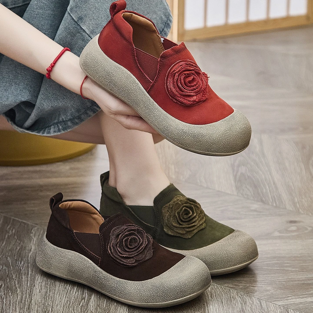 鞋子女士ⅰns潮百搭小众中口单鞋新款妈妈鞋春秋款软底磨砂休闲鞋