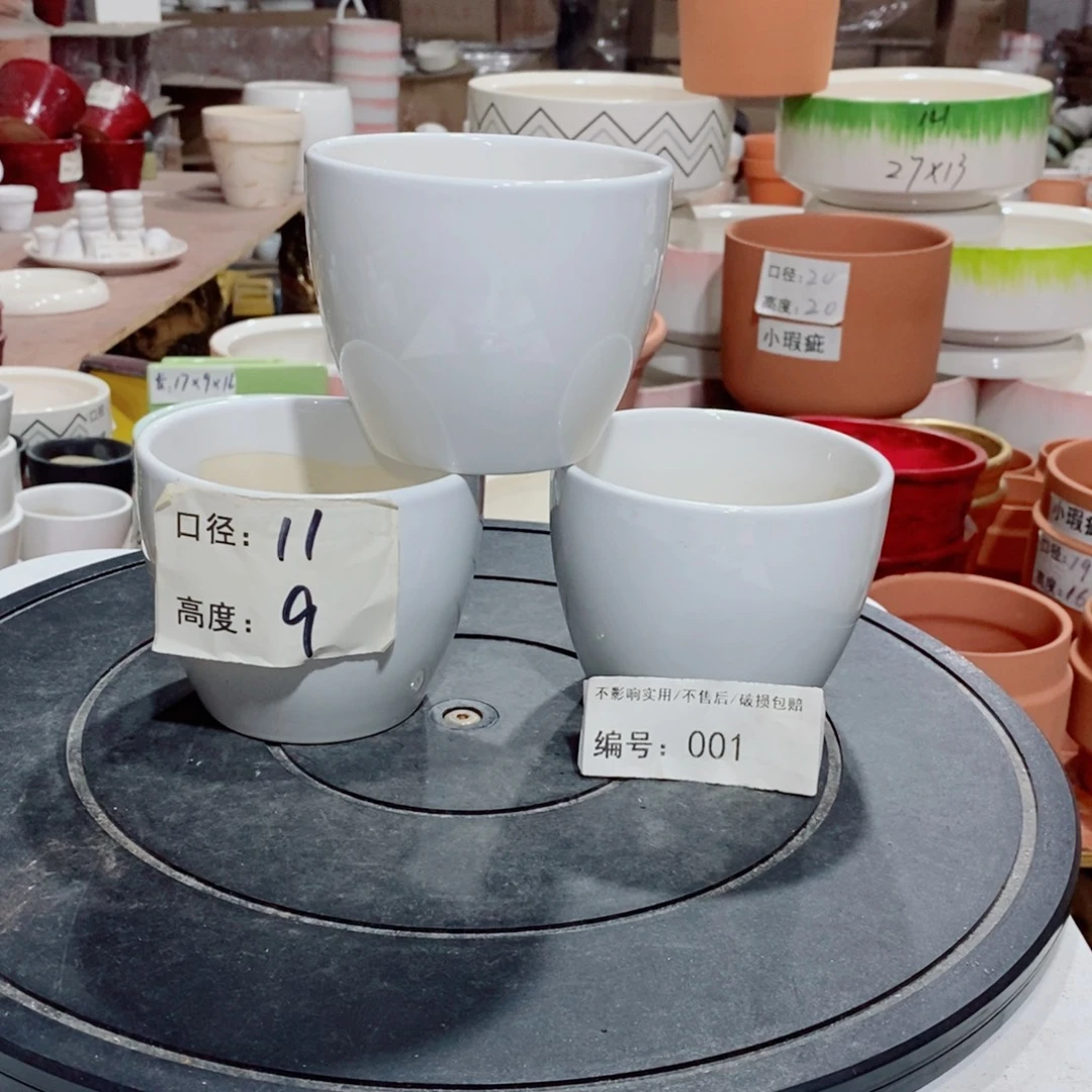 微瑕花盆-001-口11×9-3个