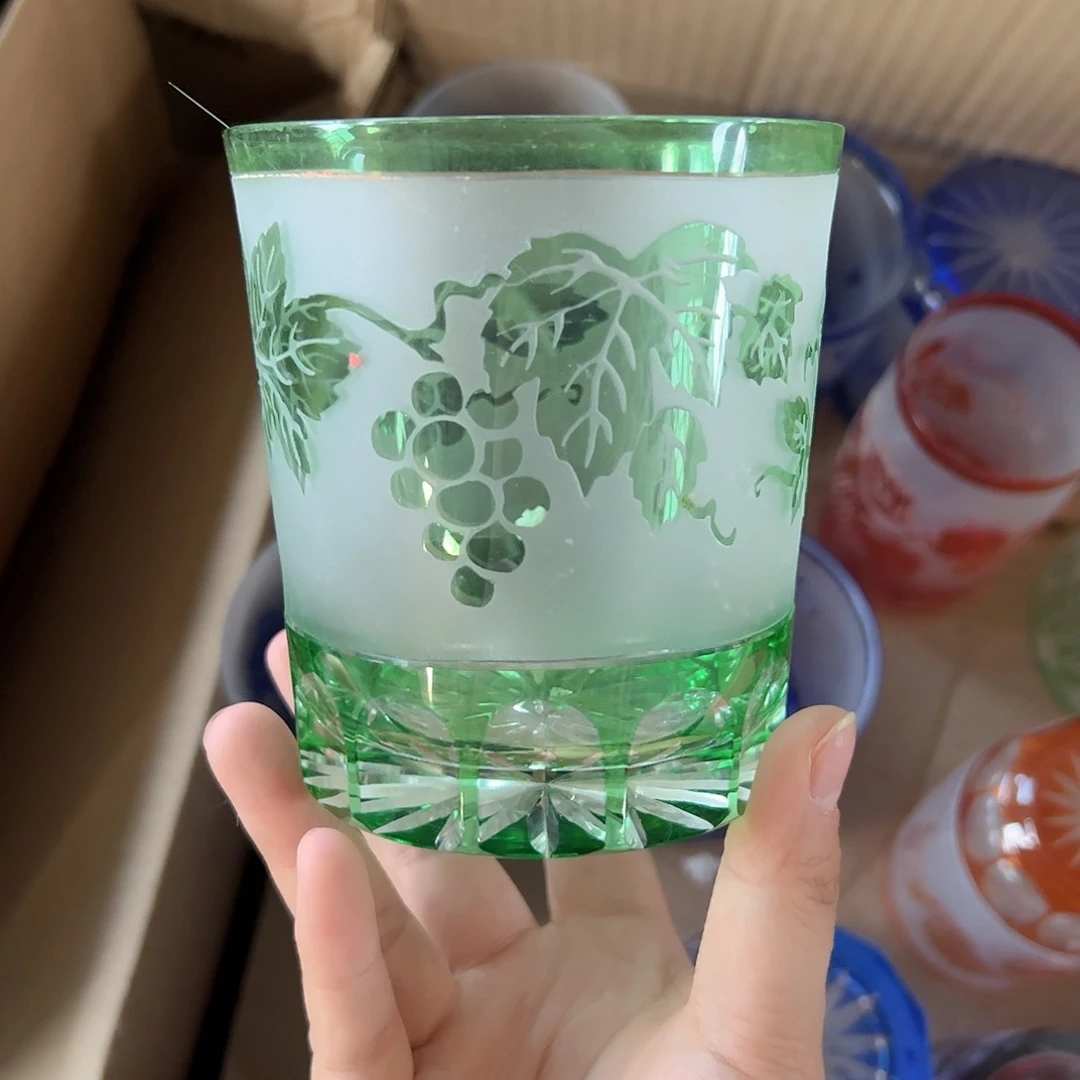 水晶玻璃高脚款微瑕一个