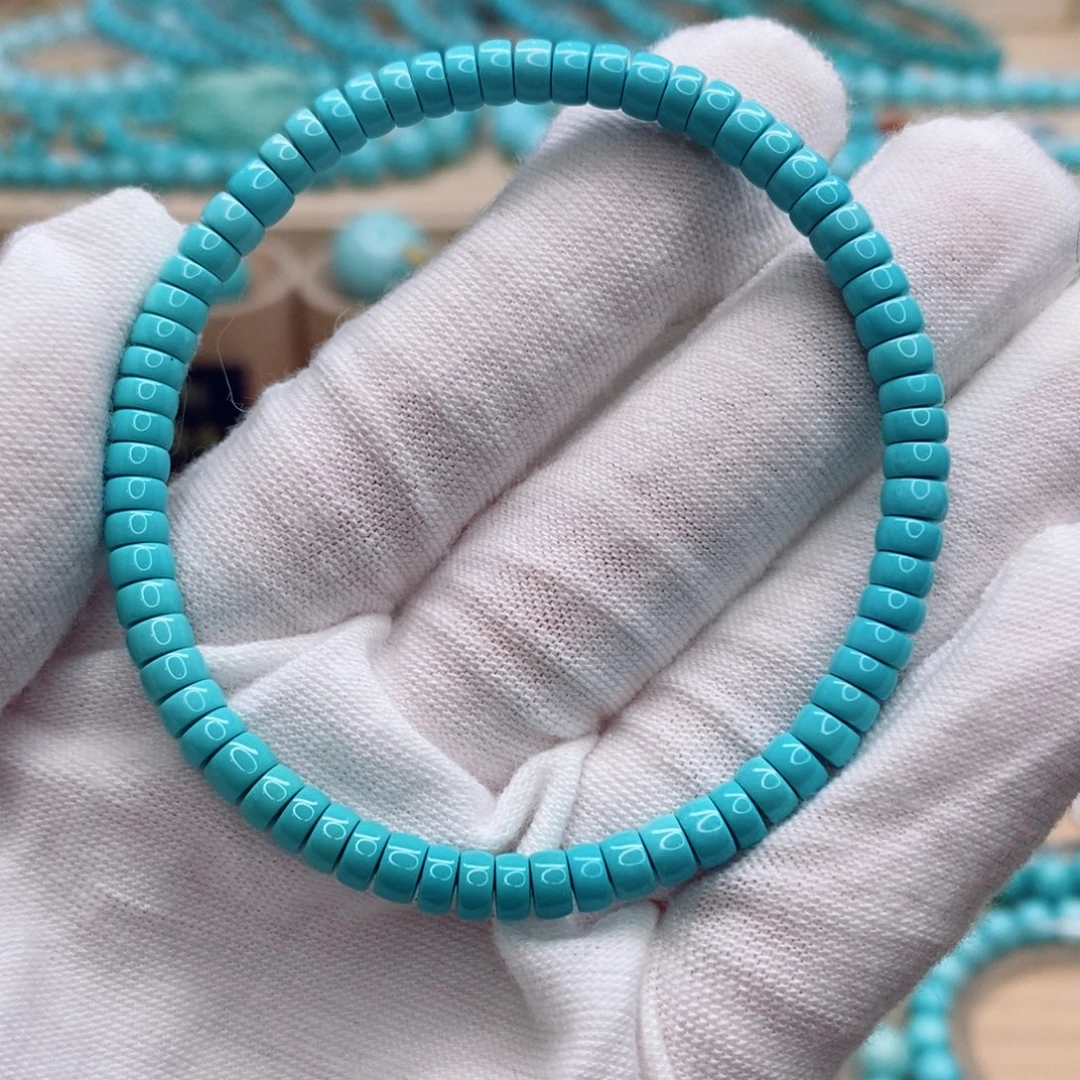 绿松石未镶嵌珠宝奇石4.6mm