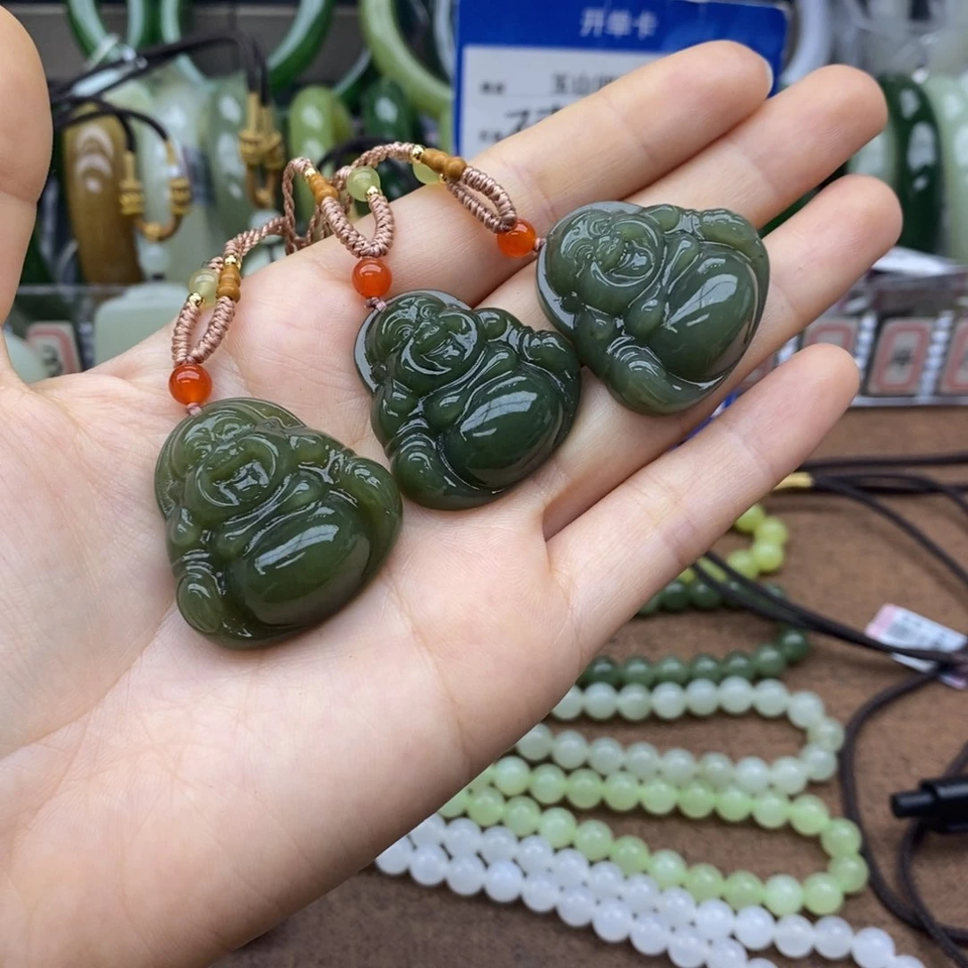 和田玉未镶嵌挂件