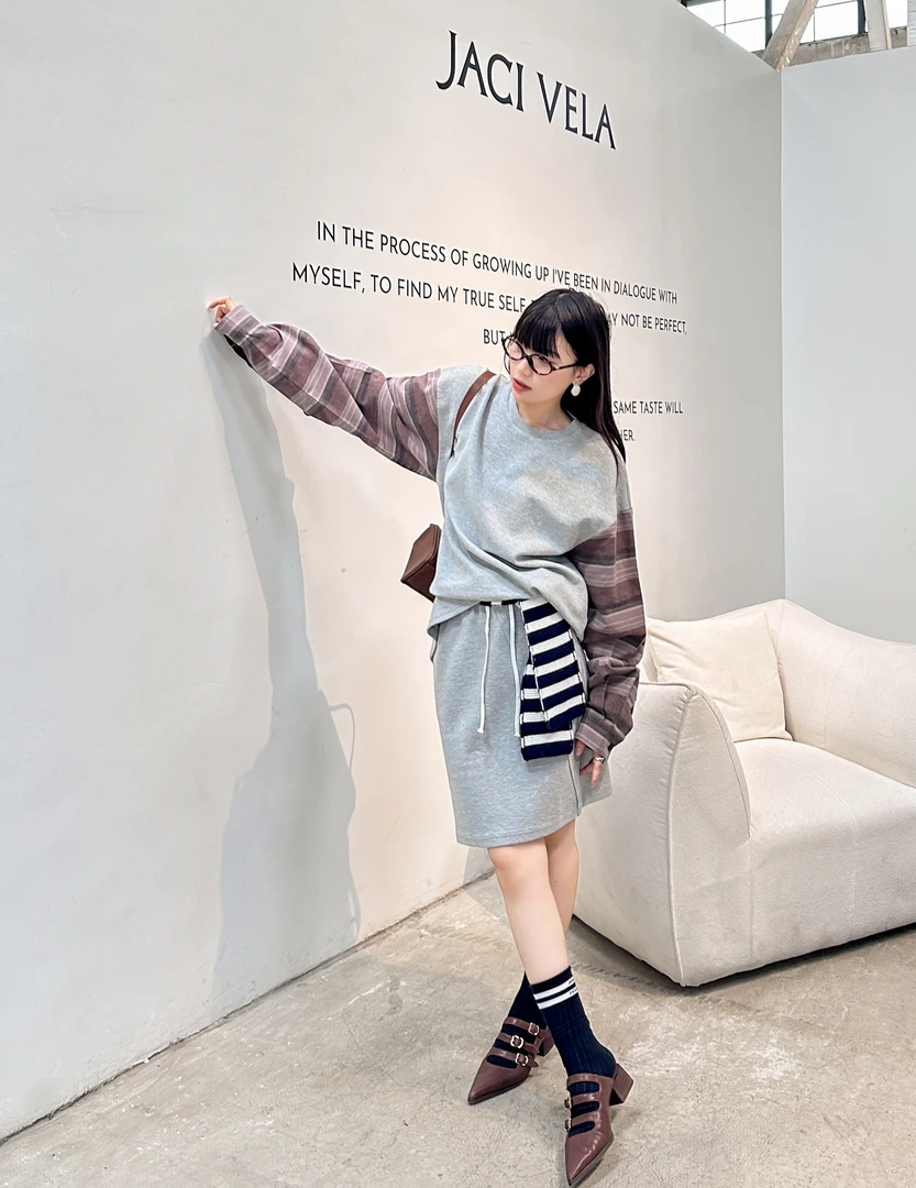 VICA VANESSA设计师品牌抽绳针织半裙VC74Q18