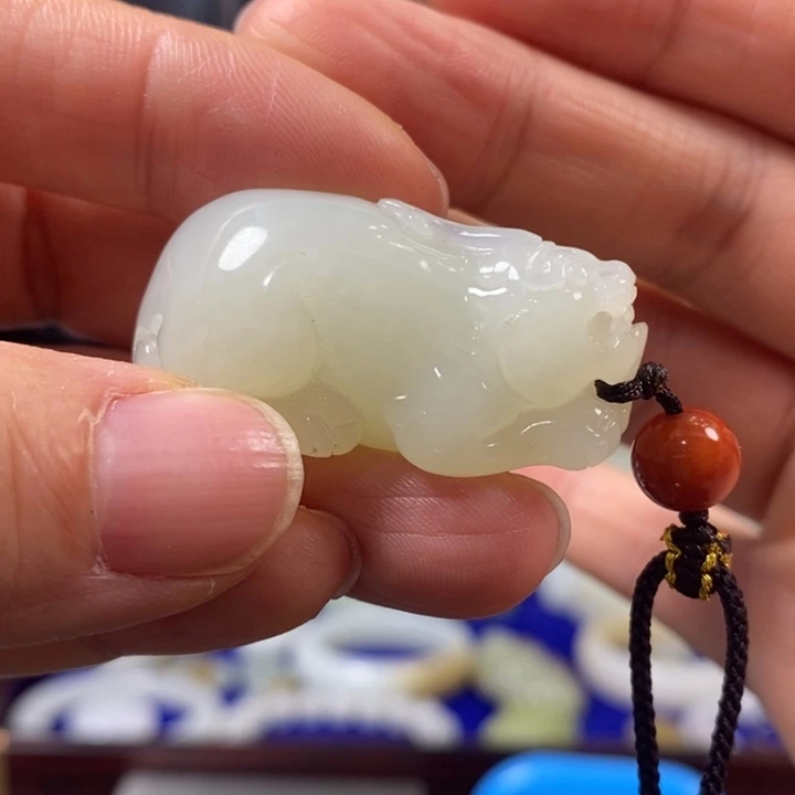 和田玉挂件未镶嵌江*