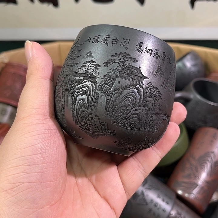茶杯紫砂全手工紫砂主人杯