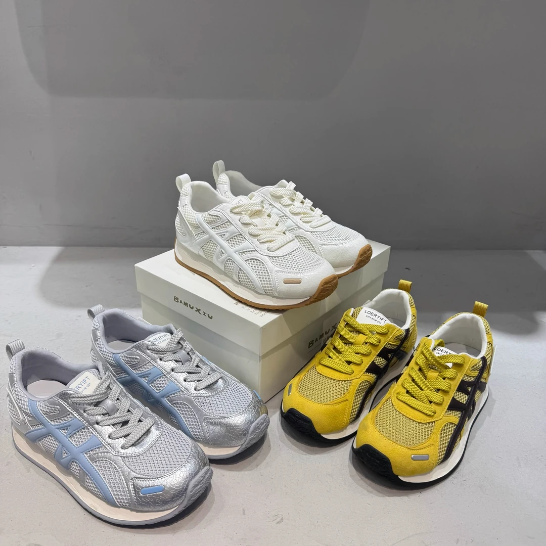 学生党简约阿甘鞋女2025夏款网面透气德训鞋百搭休闲运动跑步鞋潮