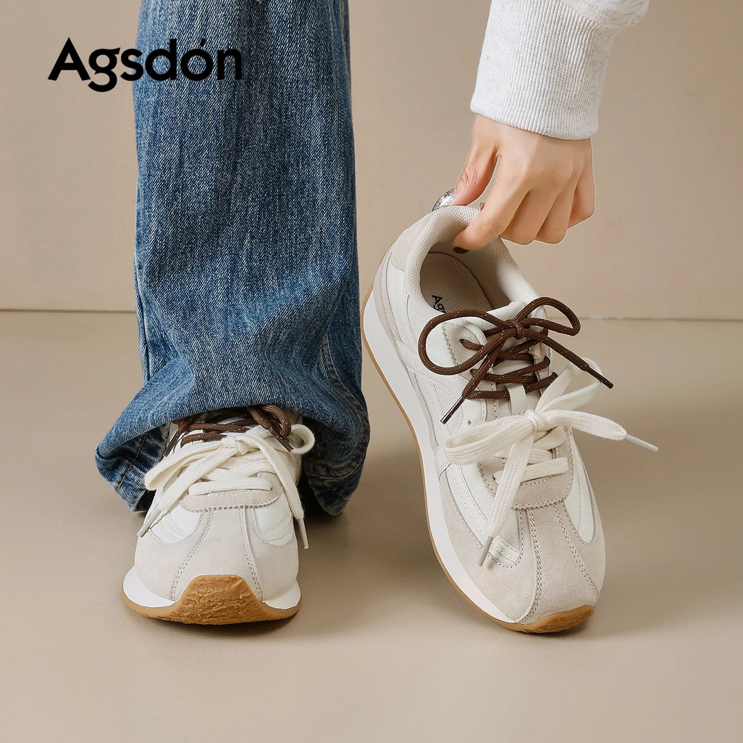 奥古狮登厚底阿甘鞋女2026新款春季爆款经典百搭增高软底休闲鞋xx
