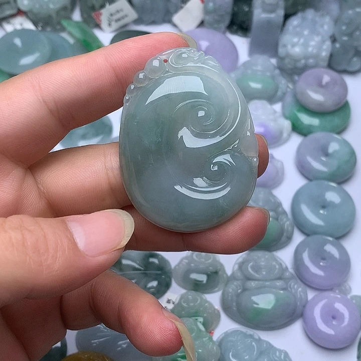 翡翠未镶嵌颈饰天然翡翠