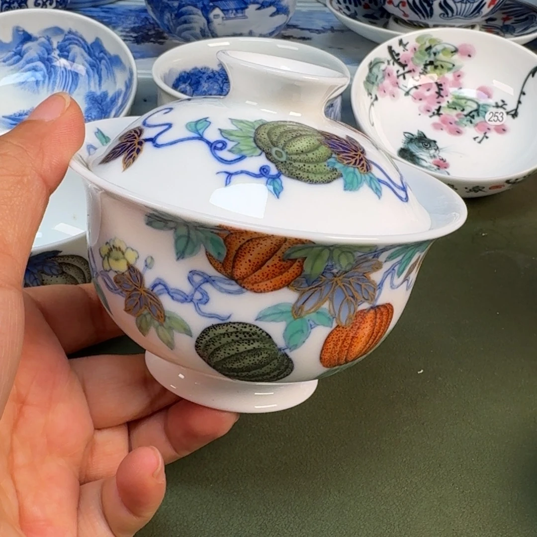 陶景德镇纯手绘茶具圆圆299