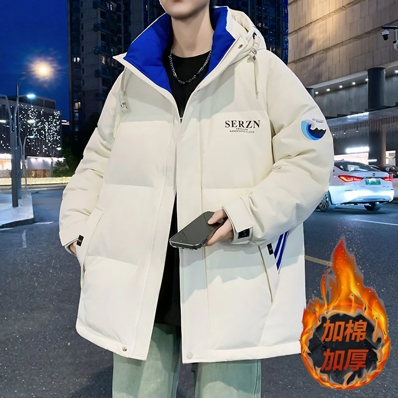 冬季13青少年潮牌服12男孩14初高中学生15岁大童加厚保暖