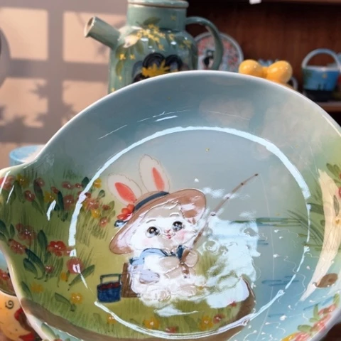 炉景德镇釉下手绘陶瓷