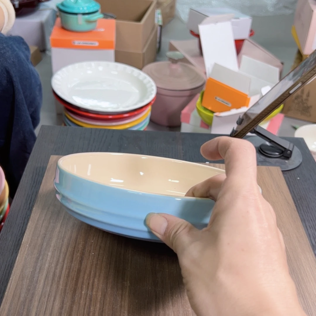 陶瓷经典蓝色深盘