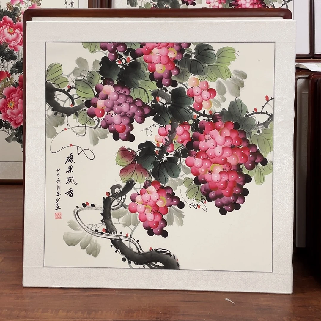 国画带框尺寸83*83厘米