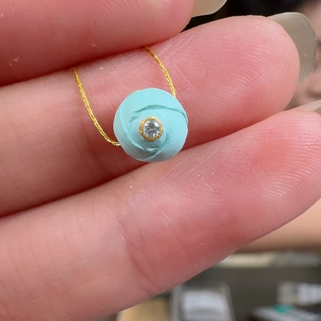 绿松石珠宝奇石未镶嵌