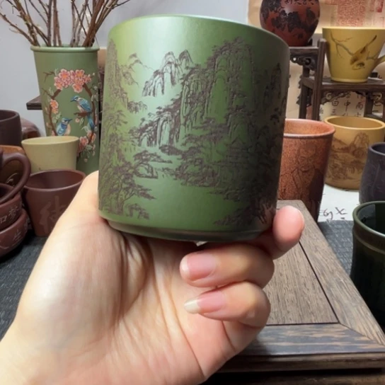 紫砂茶杯宜兴紫砂杯