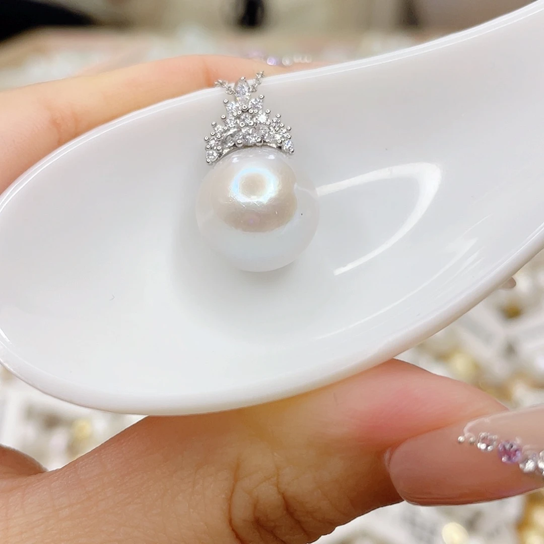 淡水珍珠未镶嵌吊坠(赠链)