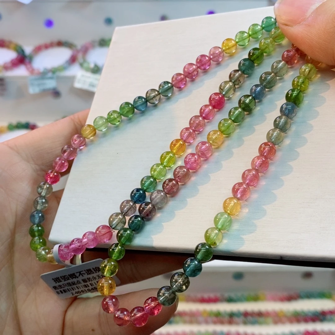 未镶嵌手串碧玺多样性发一条