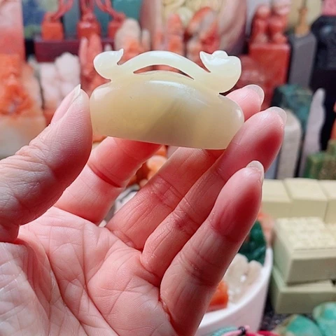 老挝石印石老挝石如意钮章