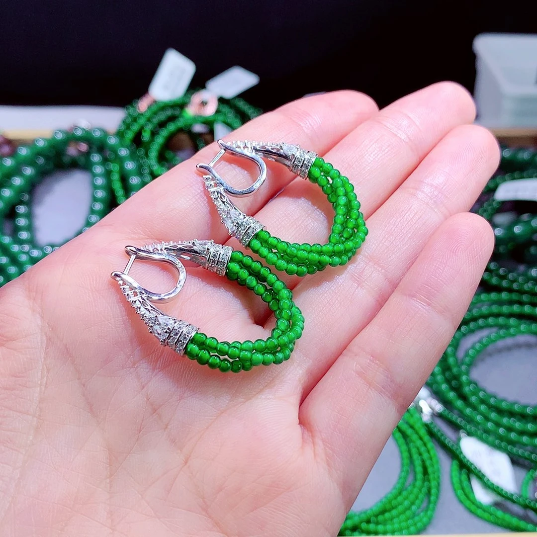 翡翠未镶嵌毛衣链