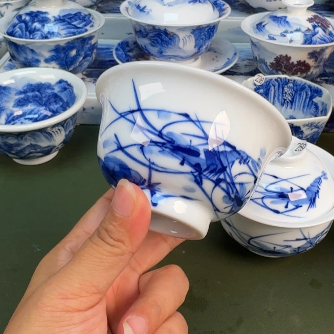 景德镇纯手绘茶具圆圆236