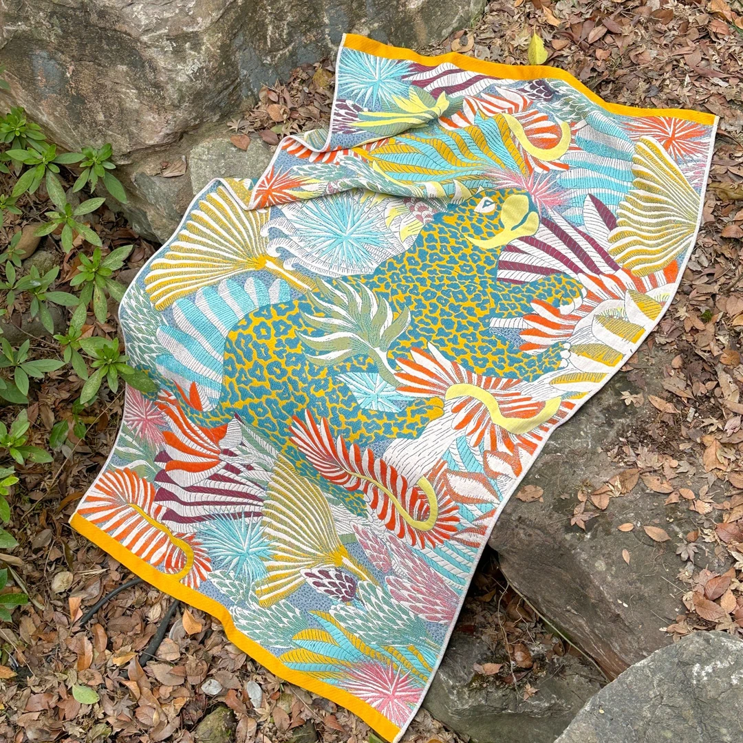 【爱马仕浴巾】宠粉福利！80*160纯棉四层纱布亲肤家用洗澡裹巾柔软