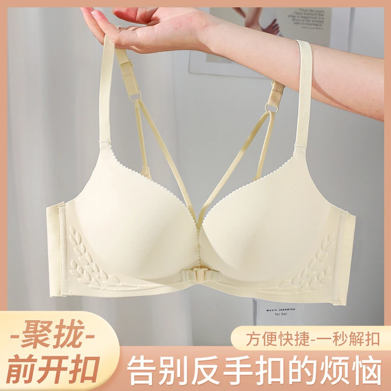 小胸聚拢型无钢圈上托内衣文胸性感舒适文胸罩美背专用挤沟显胸