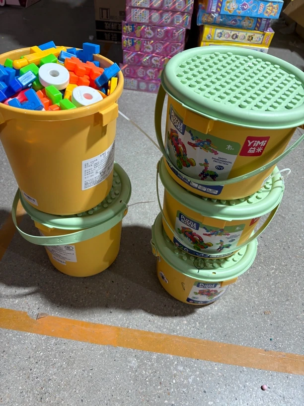 桶装颗粒积木科学玩具