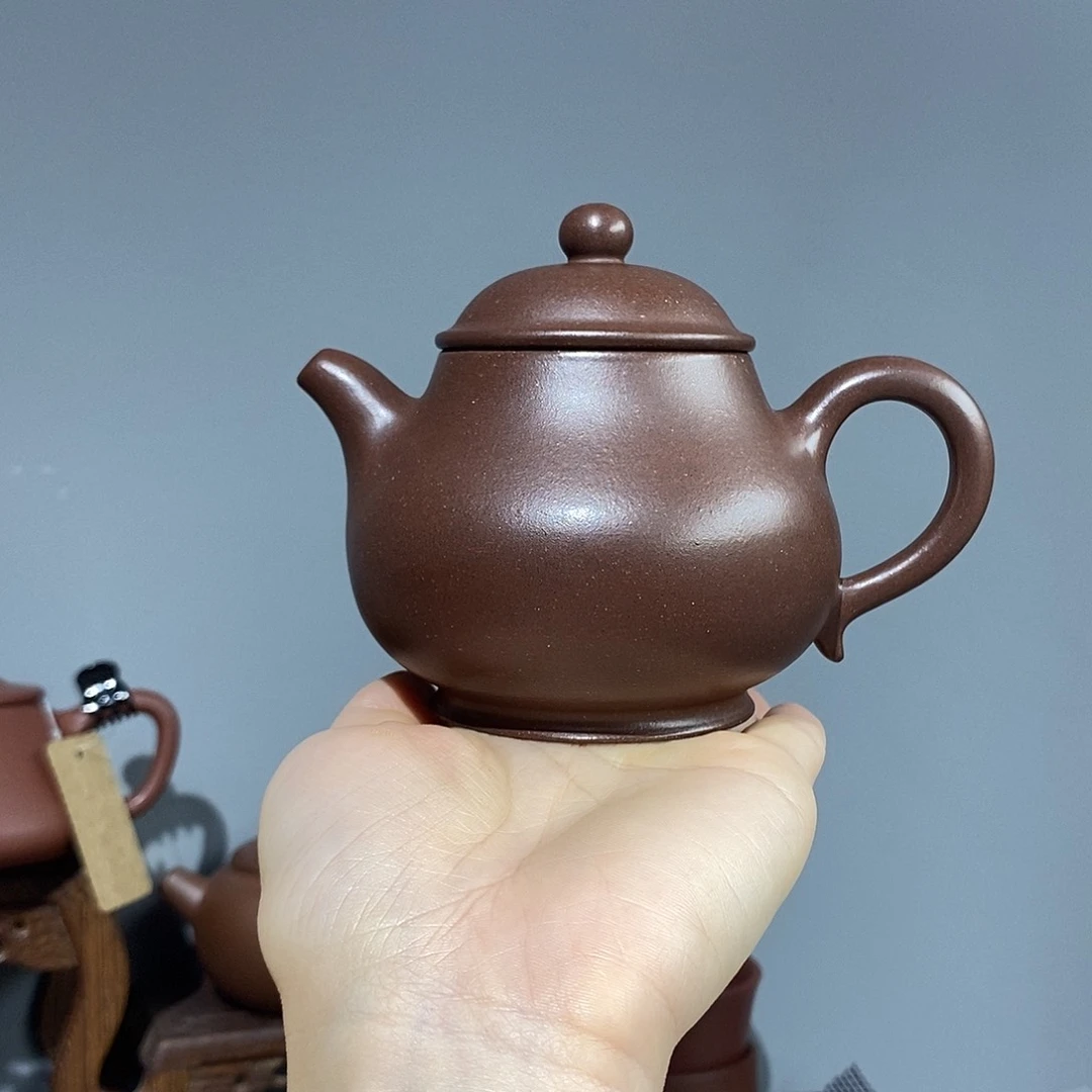 茶壶紫砂（618专属特价）全手工单矿质紫泥潘壶220cc