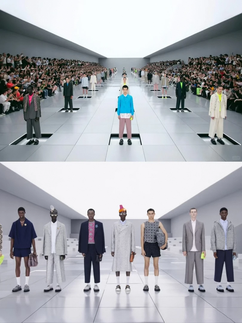 【夏季奢品网红提花小直筒长裤老钱风时尚百搭情侣同款】LLL长裤