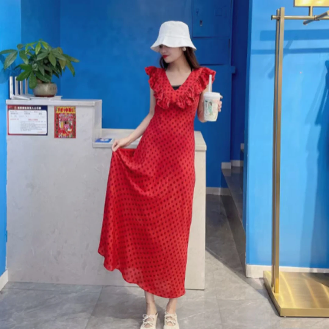 曼雪菲孤独花边连衣裙