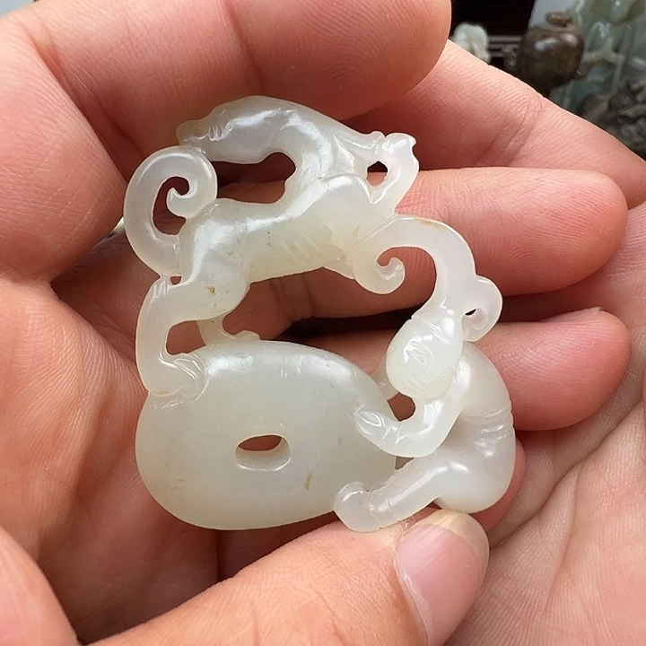 和田玉未镶嵌挂件