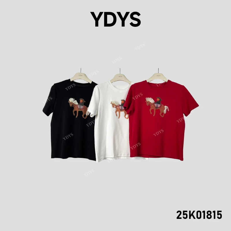 【YDYS】25K01815 2025新款时尚气质小众T恤