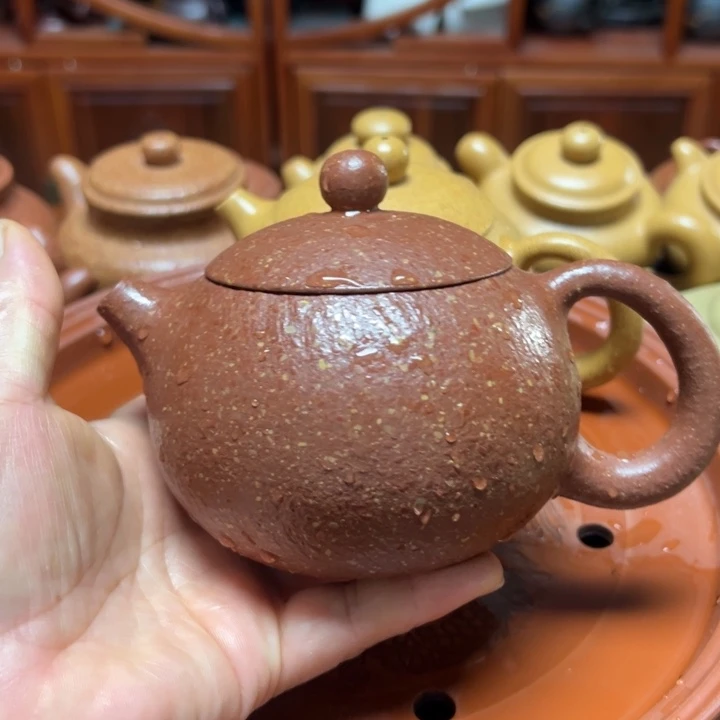 烈***生紫砂茶杯宜兴原矿龙血砂
