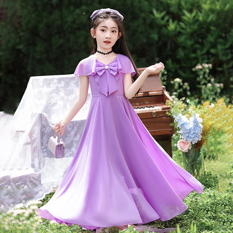 女童连衣裙夏天薄款小女孩夏季裙子夏装中大儿童独特漂亮雪纺长裙