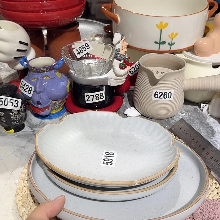 瓷片微瑕陶瓷满15包邮5918